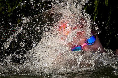 Marathon swimming men's 10km competition